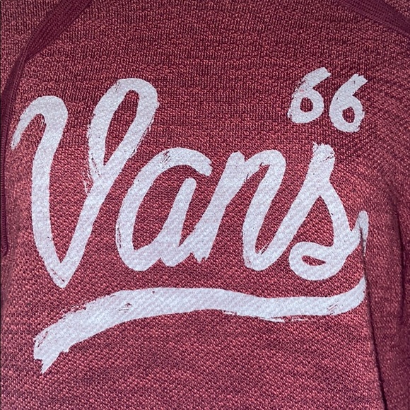 Vans Maroon Hoodie Small/Unisex - Picture 2 of 4
